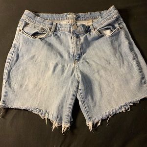 Distressed Jean Shorts